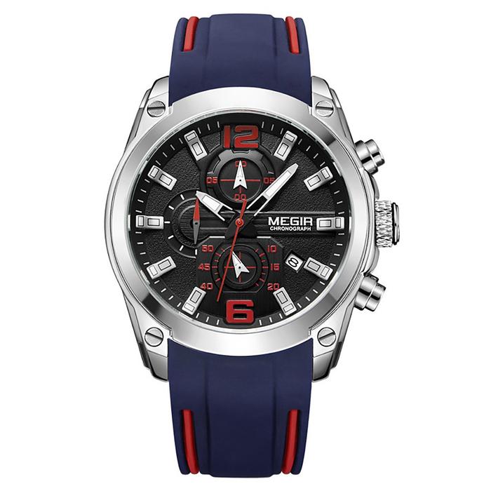 MEGIR 2063 Jam Tangan Pria Model Sport Militer Anti Air dengan
