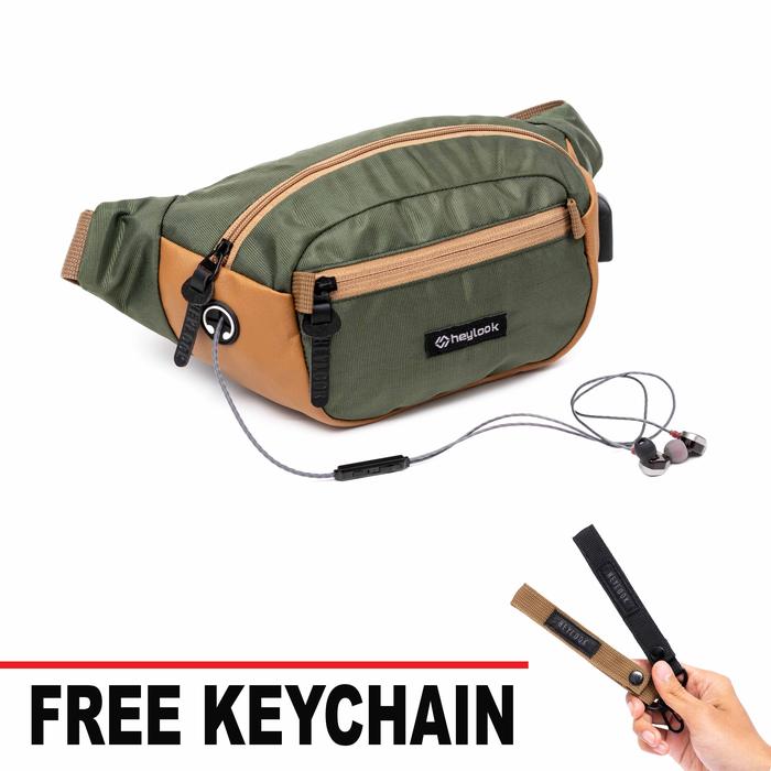 TAS SELEMPANG PRIA WAISTBAG NYLON OSCAR PRIA DISTRO HEYLOOK