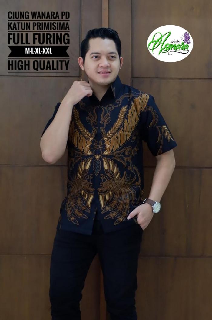 Ciung Wanara Kemeja Batik Pria Lengan Pendek by Batik Asmara