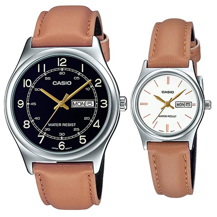 JAM COUPLE ORIGINAL CASIO MTP V006L 1B3 - LTP V006L 7B2 JAM COUPLE