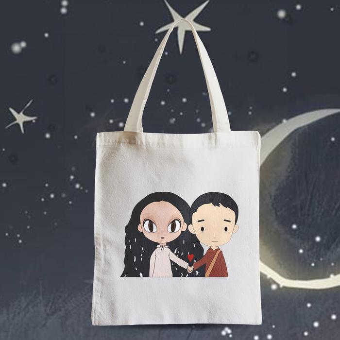 Tote Bag / Tas Jinjing / Tas Belanja  It's Okay to Not Be Okay 1 / Moon Gang Tae & Ko Moon Young