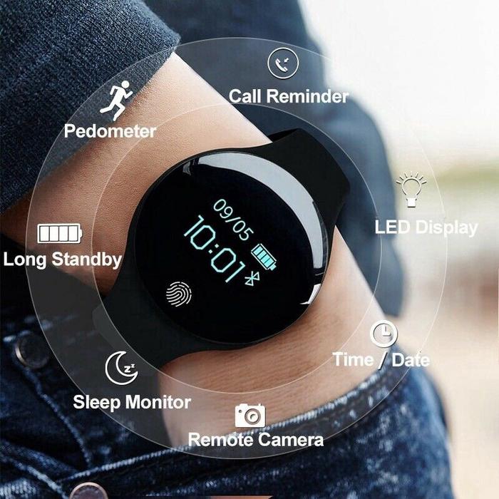 H8 Smartwatch Sanda Jam Tangan Wanita Wrist Cewek Remaja Siswa