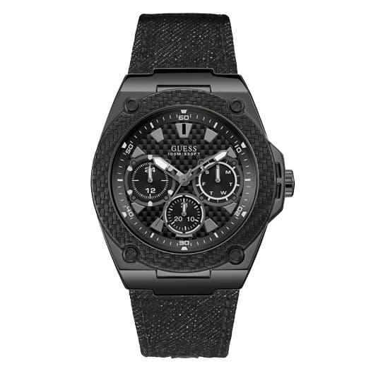 Jam Tangan Pria Guess GW W1058G3 Fullblack Hitam Original