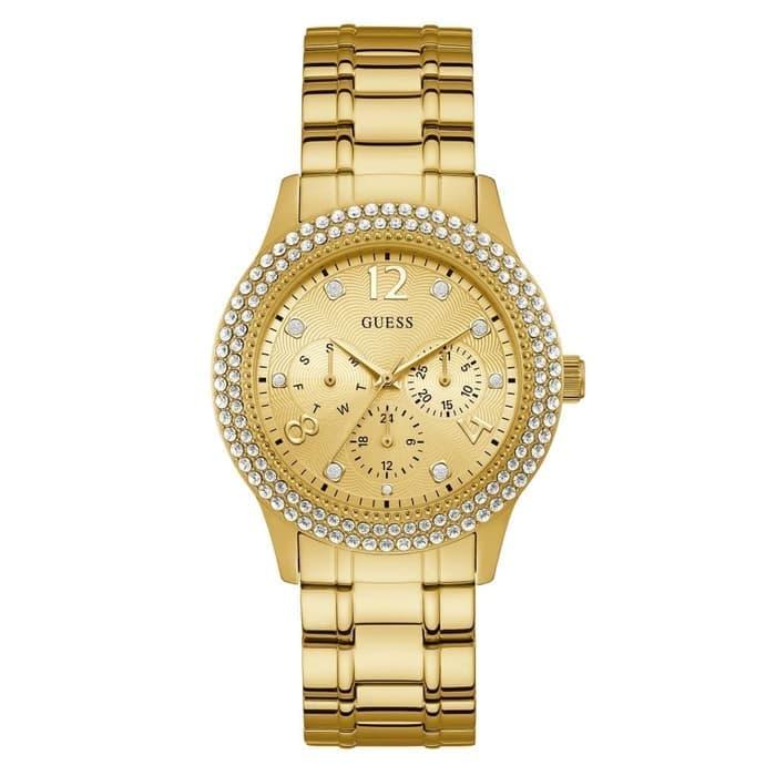 Jam Tangan Wanita Guess GW W1097L2 Gold Emas Original