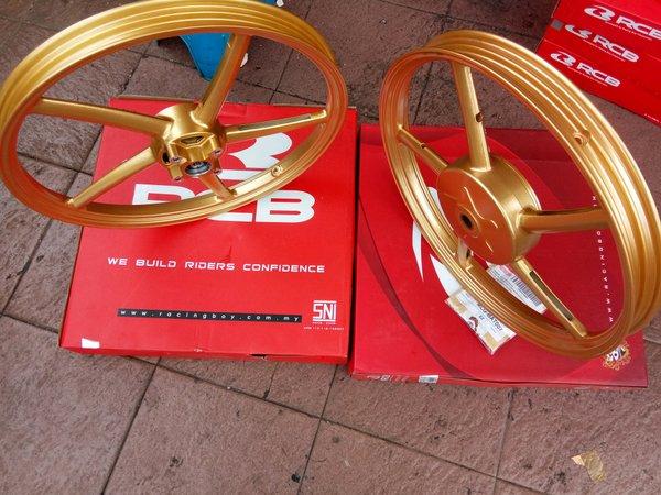 velg pelek pelk rcb racing boy 120 140 ring 17 gold sp522 pnp matic