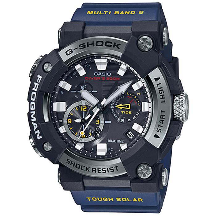 JAM TANGAN PRIA CASIO G-SHOCK ORIGINAL FROGMAN ANALOG DIGITAL BIRU RESIN GWF-A1000-1A2 CASIO G SHOCK