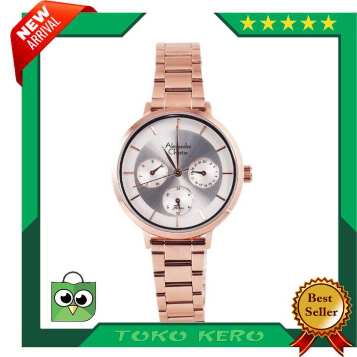 JAM TANGAN ALEXANDRE CHRISTIE AC 2871 ROSEGOLD WHITE ORIGINAL