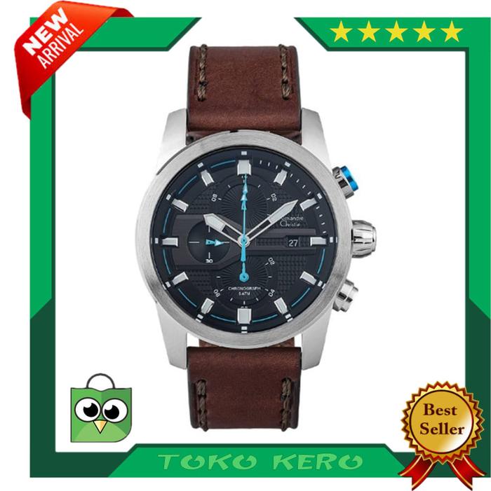 JAM TANGAN ALEXANDRE CHRISTIE AC 6562 SILVER BLACK BLUE ORIGINAL