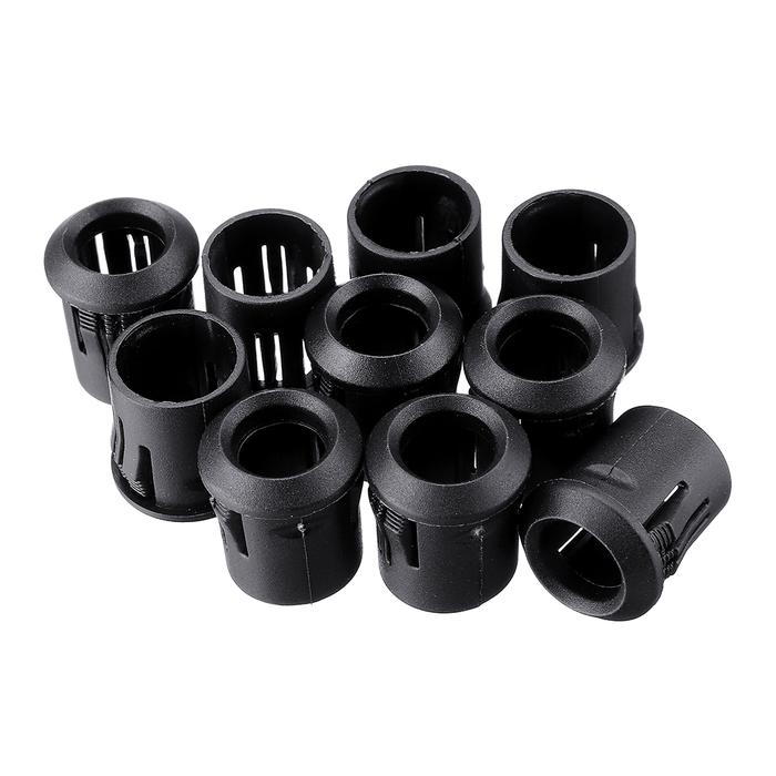 50 pcs 8 MM LED Holder Hitam Plastik Diode Kap Lampu Pemegang Klip