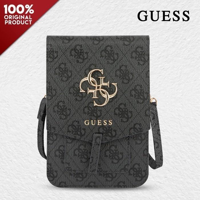 Wallet Bag Guess 4G Big Logo Dompet Tas Mini Strap Tali Slot Card Ori