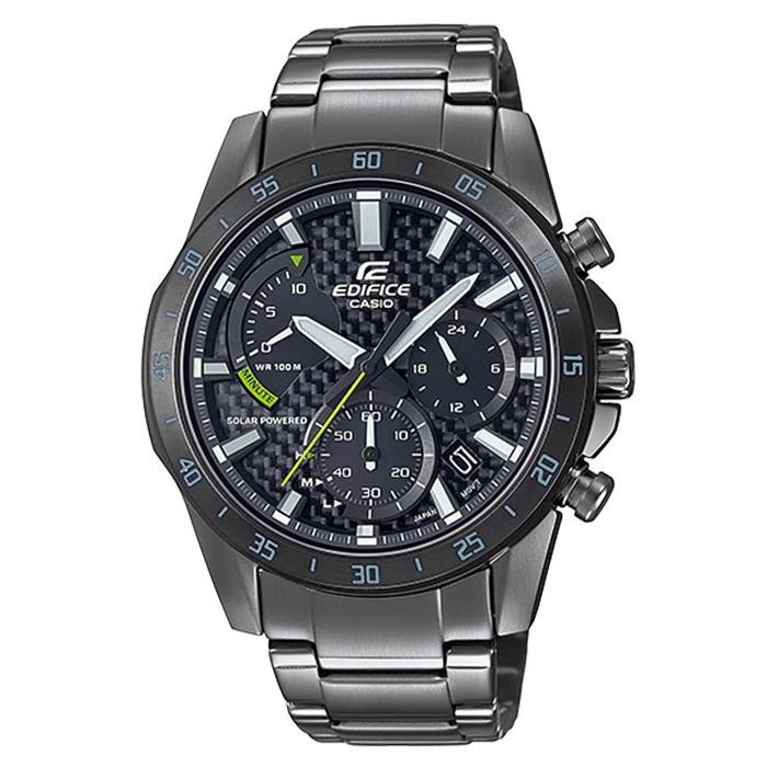 Casio Edifice EQS-930DC-1AVUDF Jam Tangan Pria Chronograph Stainless Steel Grey Ion Plated