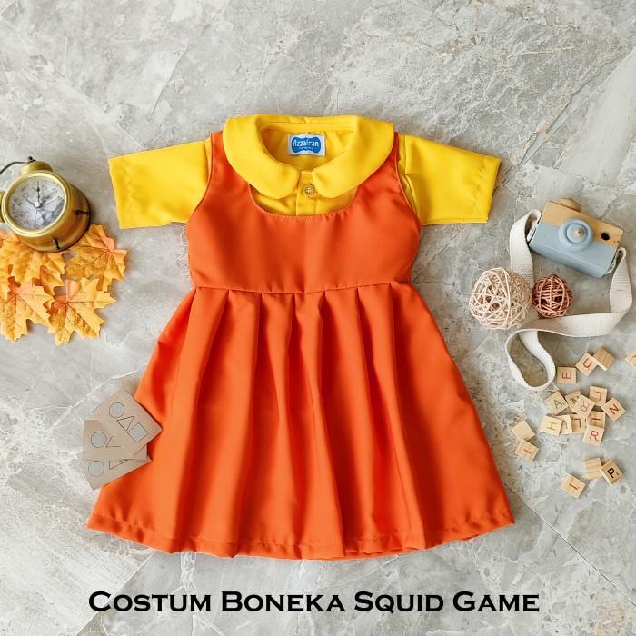 Baju Squid Game Kostum Boneka Squid Game