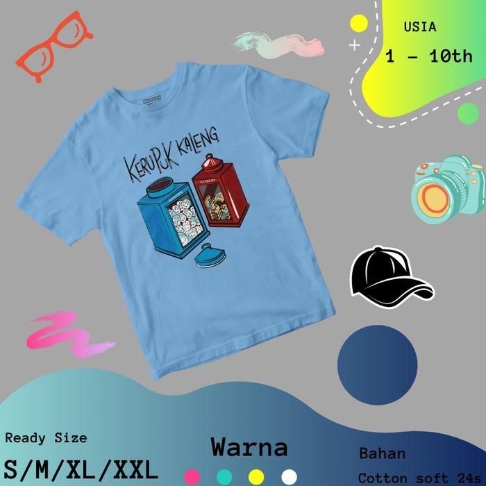 kaos tshirt anak cowok gambar Old Skull Kaleng Kerupuk unisex grosir