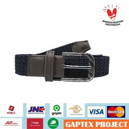 Ikat Pinggang Pria Adobree Gesper Sabuk Tusuk Elastis Belt Lv Original