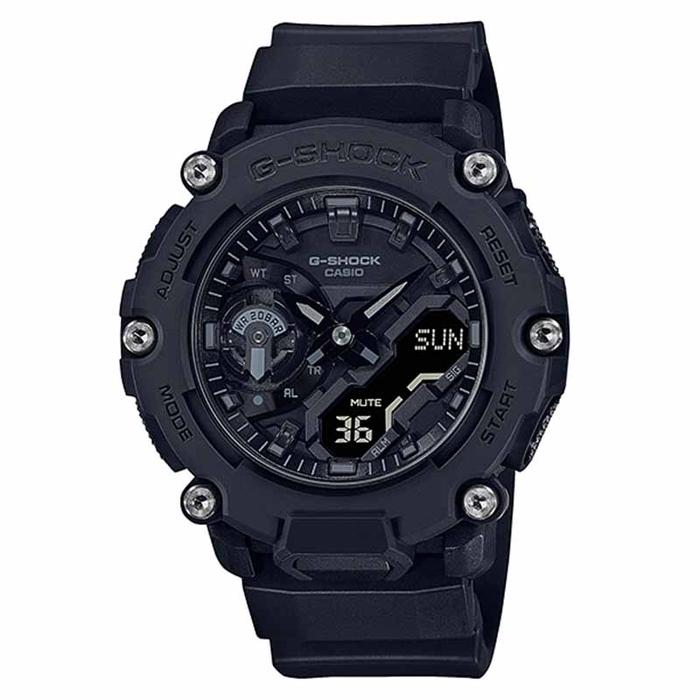 JAM TANGAN PRIA CASIO G-SHOCK ORIGINAL CARBON CORE GUARD ANALOG DIGITAL HITAM RESIN GA-2200BB-1A CAS