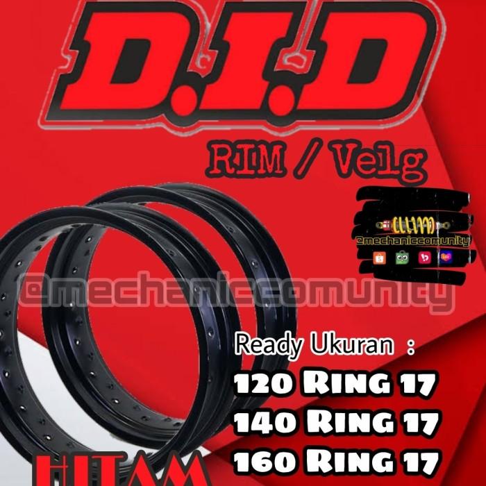 DID Velg Besi Ukuran 120 140 160 Ring 17 Hitam Original - 160