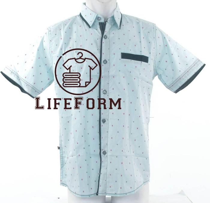 Kemeja Cowok Slim Fit Lengan Pendek Topten[KC7667]