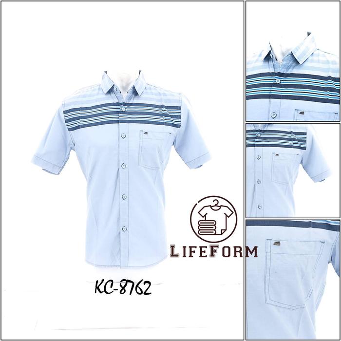 Kemeja Cowok Slim Fit Lengan Pendek Top Ten[KC8762]