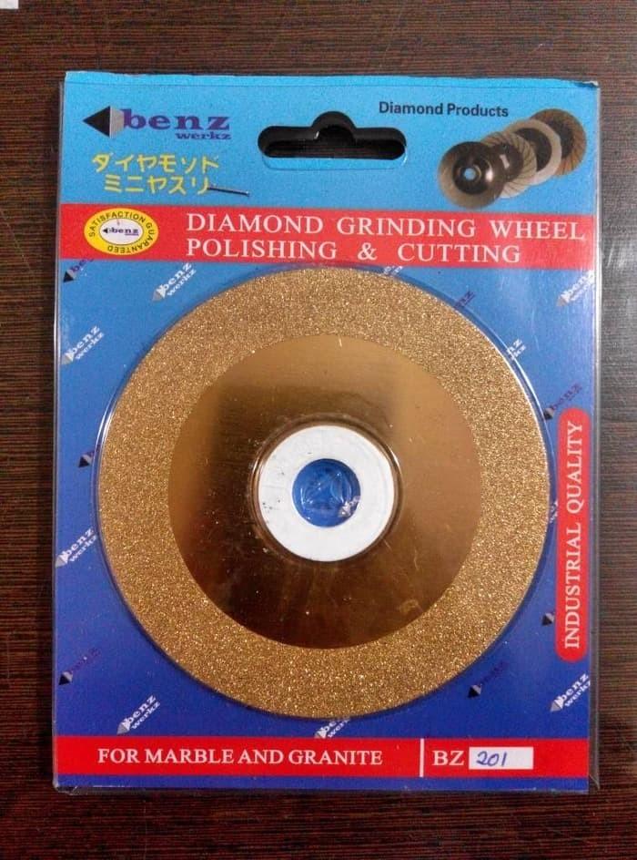 POTONG BATU AKIK 4 INCH MERK BENZ/ DIAMOND CUTTING & GRINDING WHEEL