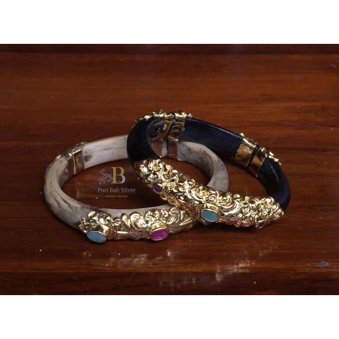 ^%^%^%^%] Gelang Uli Akar Bahar kombinasi perak lapis emas untuk bayi