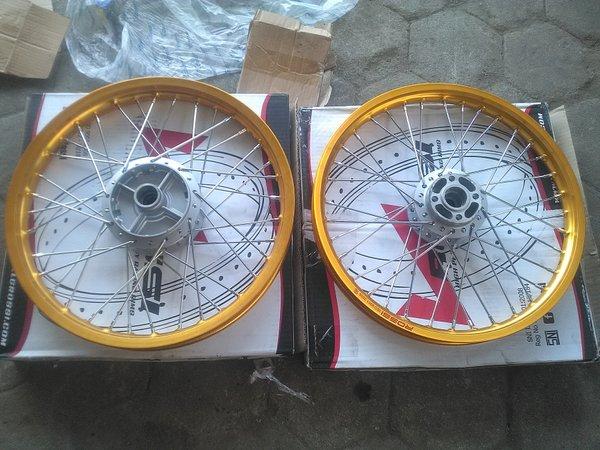 BRY VELG SEPAKET SMASH SHOGUN 125 VELG SET SMASH VELG JARI JARI SHOGUN