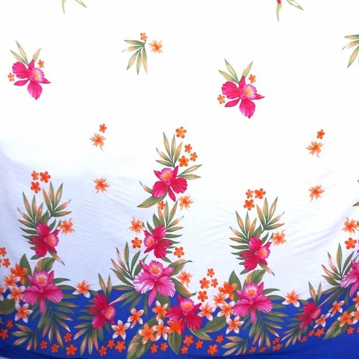 Kain Rayon Motif Palem Bahan Mukena. Santung Kualitas Premium-50cm