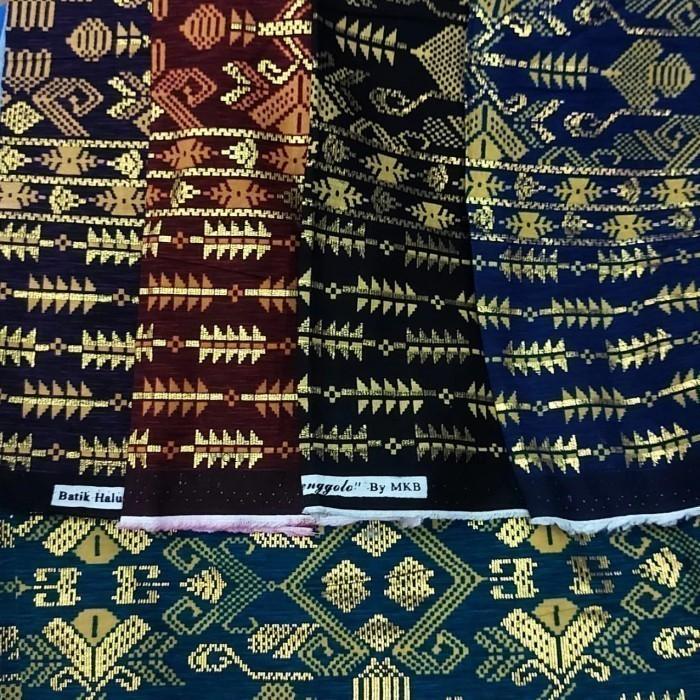 Kain Batik Hitam SONGKET PALEMBANG Primissima Kain Katun meteran 100cm