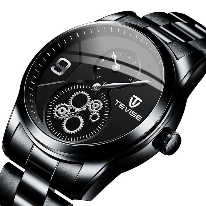 Yi TEVISE T873 Chronograph penuh Baja Pria Wrist Watch