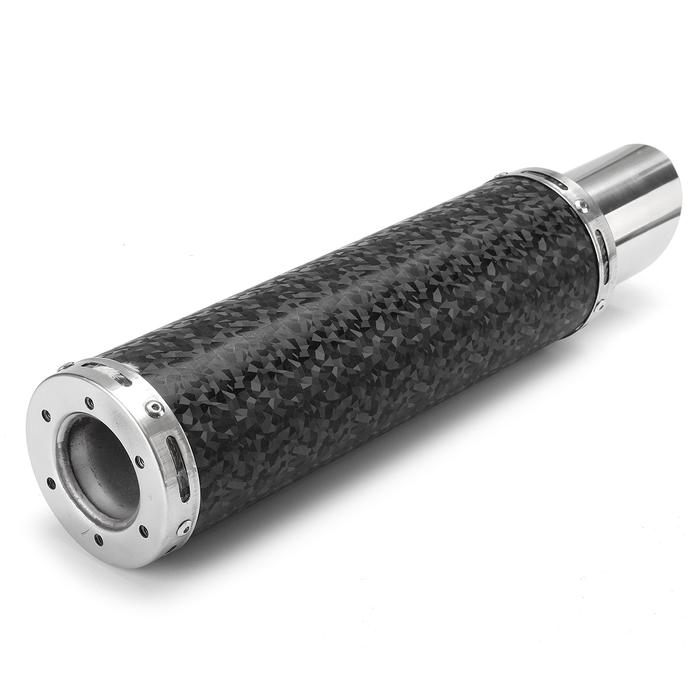 Yi 50mm Universal Motorcycle Carbon Fiber Exhaust Muffler Pipa