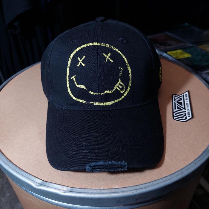 Topi / Baseball Cap Official NIRVANA - SMILEY Original