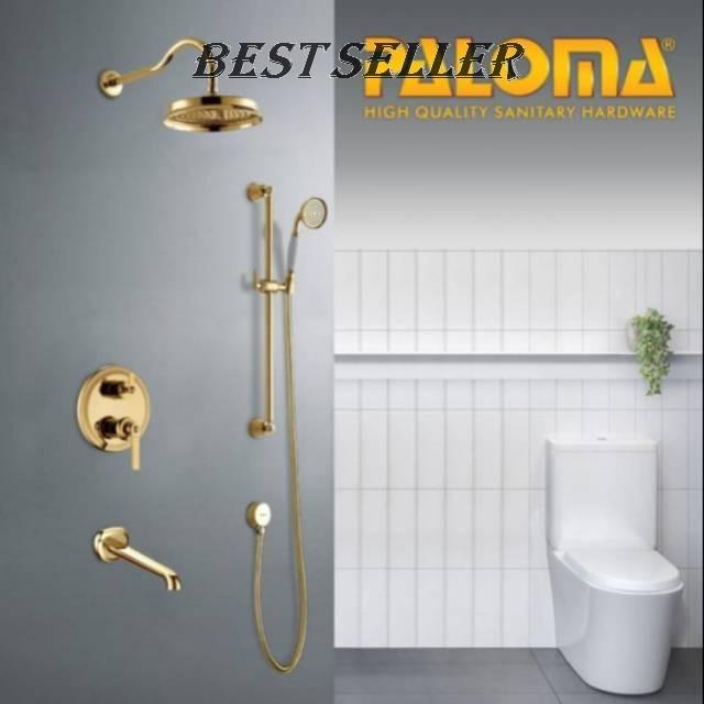 *ORI* PAKET GOLD LIBERTY KERAN SHOWER MANDI SET RAIN SHOWER HAND