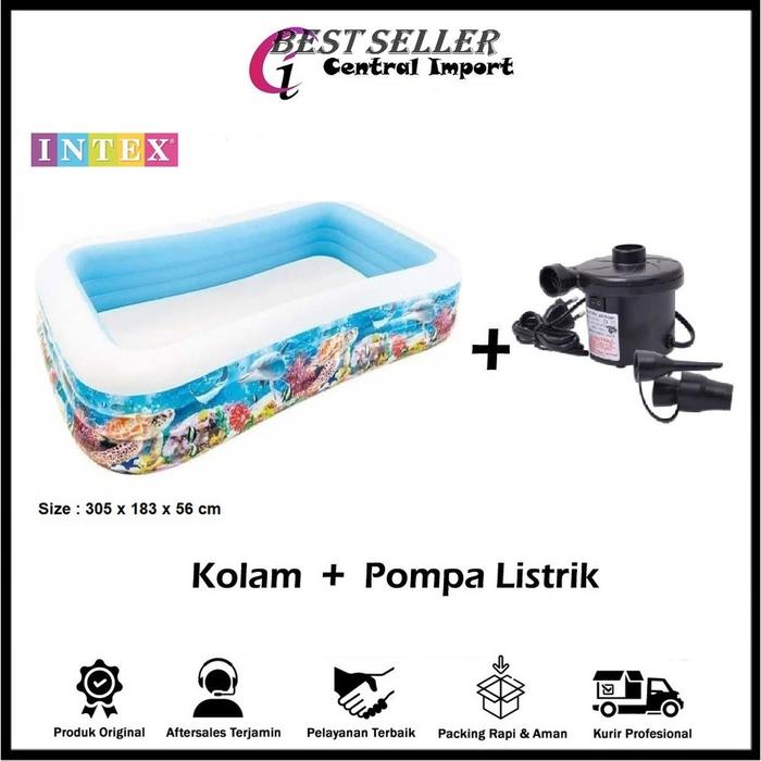 *ORI* Intex Kolam Renang Motif Ikan - Kolam Anak Mandi Bola - Intex