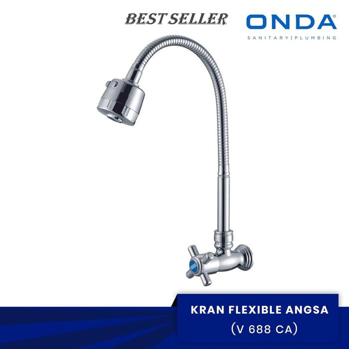*ORI* KRAN ONDA FLEKSIBLE V688CA 1/2 INCH KERAN DAPUR CUCI PIRING