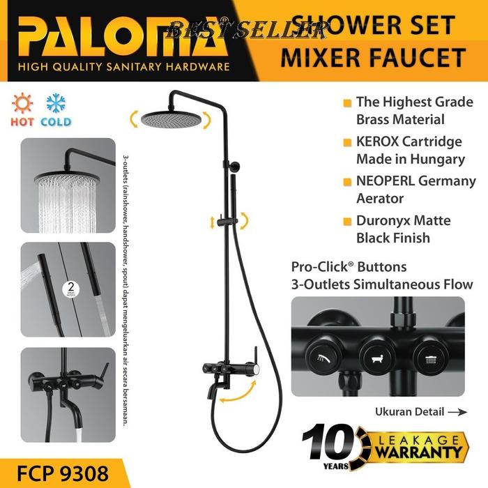 *ORI* PALOMA FCP 9308 Shower Tiang Set Column Mandi Keran Kran Panas
