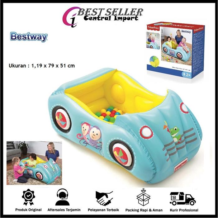 *ORI* Bestway Kasur Angin Anak Mobil - Kasur Angin - mandi bola