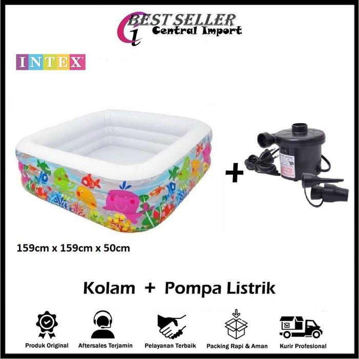 *ORI* Intex Kolam Renang Anak Besar Motif Ikan - Kolam Anak - Intex