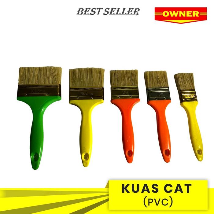 *ORI* KUAS CAT PVC / KUAS CAT TEMBOK / KUAS CAT OWNER / KUAS CAT 2 3 4
