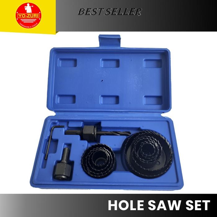 *ORI* MATA BOR | HOLE SAW| PELUBANG KAYU | HOLE SAW SATU SET