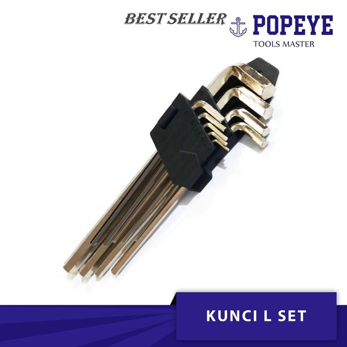*ORI* KUNCI L / KUNCI L PANJANG / KUNCI L SET / KUNCI L SET 9 PCS