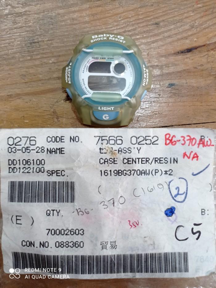 Sparepart casio original C5 CASE BG-370AW-2 BEZEL BG-370 SET