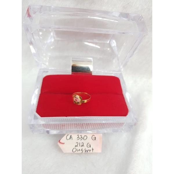 XX CA330G212G cincin baby ongsrot boneka patrick star emas kuning