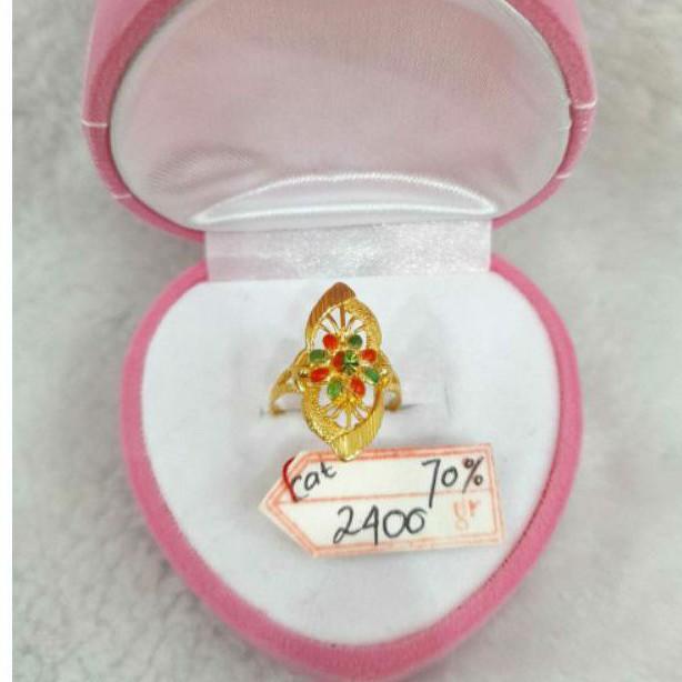 BB CC319M140M Cincin model dubai mekkah arab india emas kuning asli