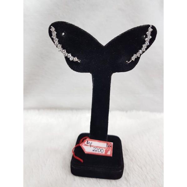 SS AT1684N208N anting model serit full permata fashion wanita emas