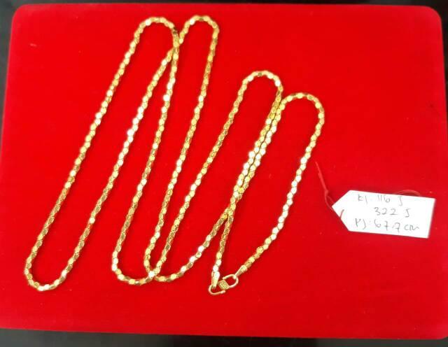 WW Kl116j322j KALUNG EMAS 70% panjang 67,7 cm kalung model beautiful