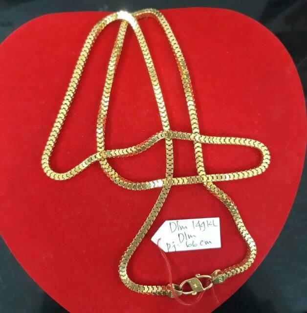 II DLM150KLDLM KALUNG RANTAI EMAS PUTIH kadar 70%...kalung model