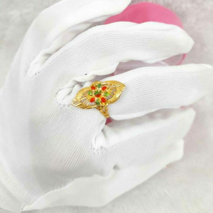 SS CC319M140M Cincin model dubai mekkah arab india emas kuning asli