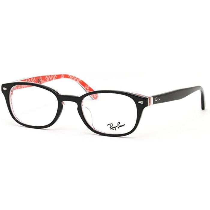 Ray-Ban Frame Kacamata Rayban Oval RX 5209D 2479 Black Silver