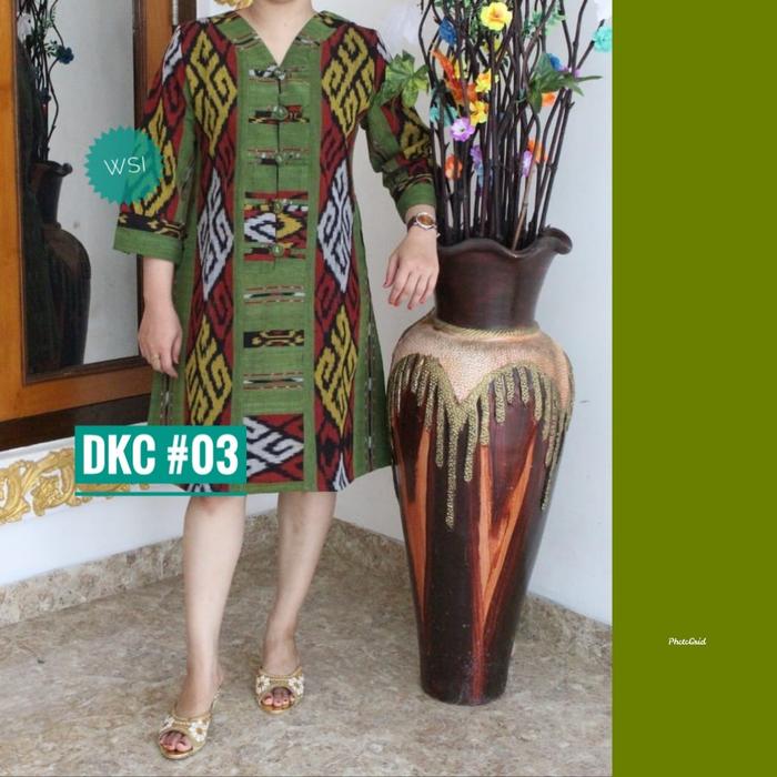 FH Tenun Lengan Model Shanghai Dress 7 8