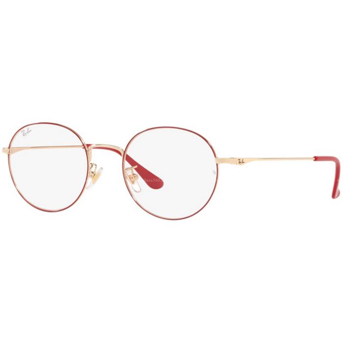 Ray-Ban Frame Kacamata Rayban Round Metal RX 6369D 3066 Bordeaux Gold