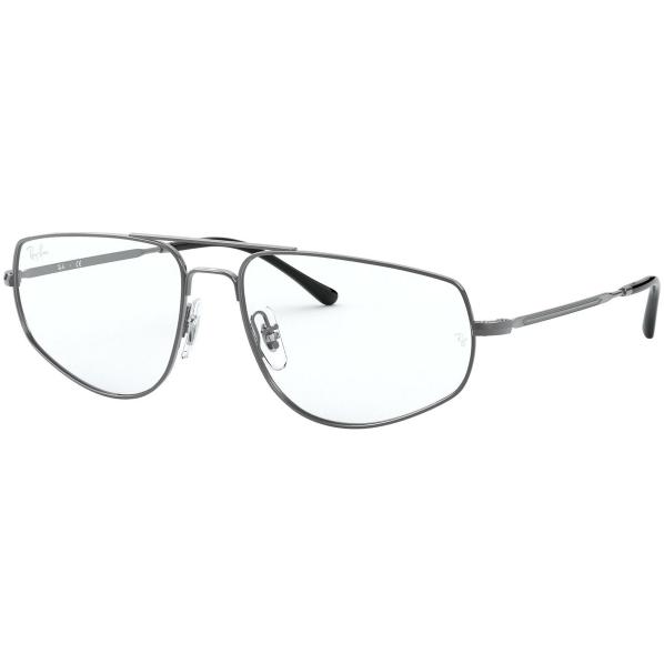Ray-Ban Frame Kacamata Rayban Aviator Square RX 6455 2502 Gunmetal